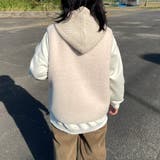 ニットフードボアベスト | non-hedge  | 詳細画像7 