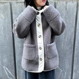 モカ | ボアコール切替フードコート | non-hedge 