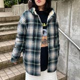 グレー | 暖チェックフードシャツ | non-hedge 