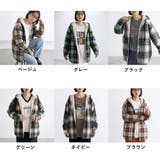暖チェックフードシャツ | non-hedge | 詳細画像32
