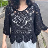クロシェ7分袖プルオーバー | non-hedge | 詳細画像2