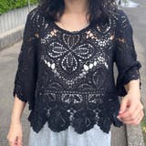 クロシェ7分袖プルオーバー | non-hedge | 詳細画像3