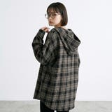 チェックフードシャツ | non-hedge | 詳細画像1