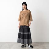 刺繍フリルドローコード7分袖プルオーバー | non-hedge  | 詳細画像8 