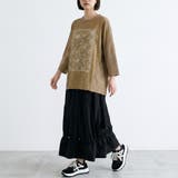 花モチーフ7分袖プルオーバー | non-hedge | 詳細画像10
