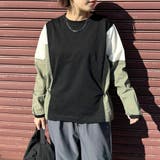 ブラック | 異素材切替プルオーバー | non-hedge