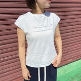 オフホワイト | フレンチスリーブロゴTシャツ | non-hedge