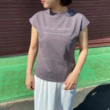 チャコール | フレンチスリーブロゴTシャツ | non-hedge