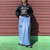 デニムカーゴラインスカート | non-hedge  | 詳細画像15 