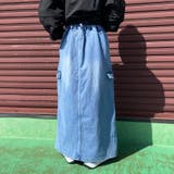 デニムカーゴラインスカート | non-hedge  | 詳細画像8 