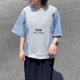 グレー | デニム切替ロゴプルオーバー | non-hedge