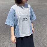 デニム切替ロゴプルオーバー | non-hedge | 詳細画像2