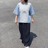 デニム切替ロゴプルオーバー | non-hedge | 詳細画像5