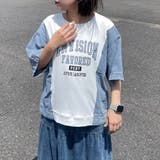 デニム切替ロゴプルオーバー | non-hedge | 詳細画像7