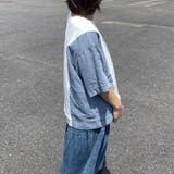 デニム切替ロゴプルオーバー | non-hedge | 詳細画像8
