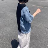 デニム切替ロゴプルオーバー | non-hedge | 詳細画像19