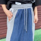 デニム切替ラインスカート | non-hedge | 詳細画像10