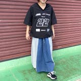 デニム切替ラインスカート | non-hedge | 詳細画像15