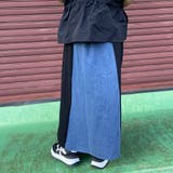 デニム切替ラインスカート | non-hedge | 詳細画像4