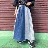 デニム切替ラインスカート | non-hedge | 詳細画像6