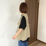 ナイロン風ボタンベスト | non-hedge  | 詳細画像19 