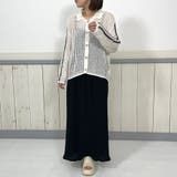 袖ライン襟付きメッシュカーディガン | non-hedge  | 詳細画像19 