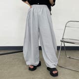 グレー | ナイロン風カーブパンツ | non-hedge 