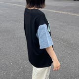 袖デニムプリントプルオーバー | non-hedge | 詳細画像9