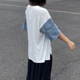 袖デニムプリントプルオーバー | non-hedge | 詳細画像15