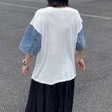 袖デニムプリントプルオーバー | non-hedge | 詳細画像16