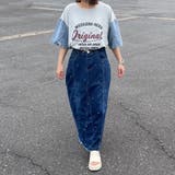 袖デニムプリントプルオーバー | non-hedge | 詳細画像6