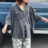 グレー | デニムビッグシャツ | non-hedge