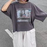 チャコール | 転写ビッグTシャツ | non-hedge