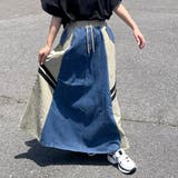 デニム切替ラインスカート2 | non-hedge | 詳細画像18