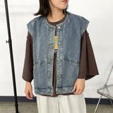 ノーカラーデニムベスト | non-hedge | 詳細画像12