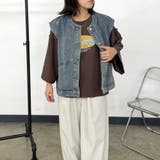 ノーカラーデニムベスト | non-hedge | 詳細画像13