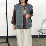 ノーカラーデニムベスト | non-hedge | 詳細画像14