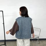 ノーカラーデニムベスト | non-hedge | 詳細画像17