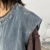 ノーカラーデニムベスト | non-hedge | 詳細画像20