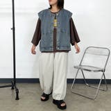 ノーカラーデニムベスト | non-hedge | 詳細画像23