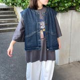 ノーカラーデニムベスト | non-hedge | 詳細画像2