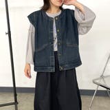 ノーカラーデニムベスト | non-hedge | 詳細画像5