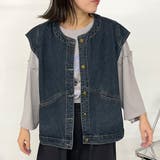 ノーカラーデニムベスト | non-hedge | 詳細画像6