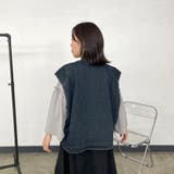 ノーカラーデニムベスト | non-hedge | 詳細画像9