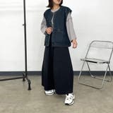 ノーカラーデニムベスト | non-hedge | 詳細画像11