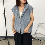 デニムフードベスト | non-hedge  | 詳細画像15 