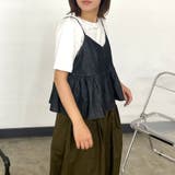 デニムキャミビスチェTシャツセット | non-hedge  | 詳細画像4 