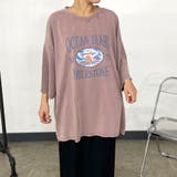 パープル | ピグメントプリントBIGTシャツ | non-hedge 