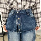 ラップ風レイヤーデニムワイドパンツ | non-hedge | 詳細画像15