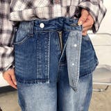 ラップ風レイヤーデニムワイドパンツ | non-hedge | 詳細画像17